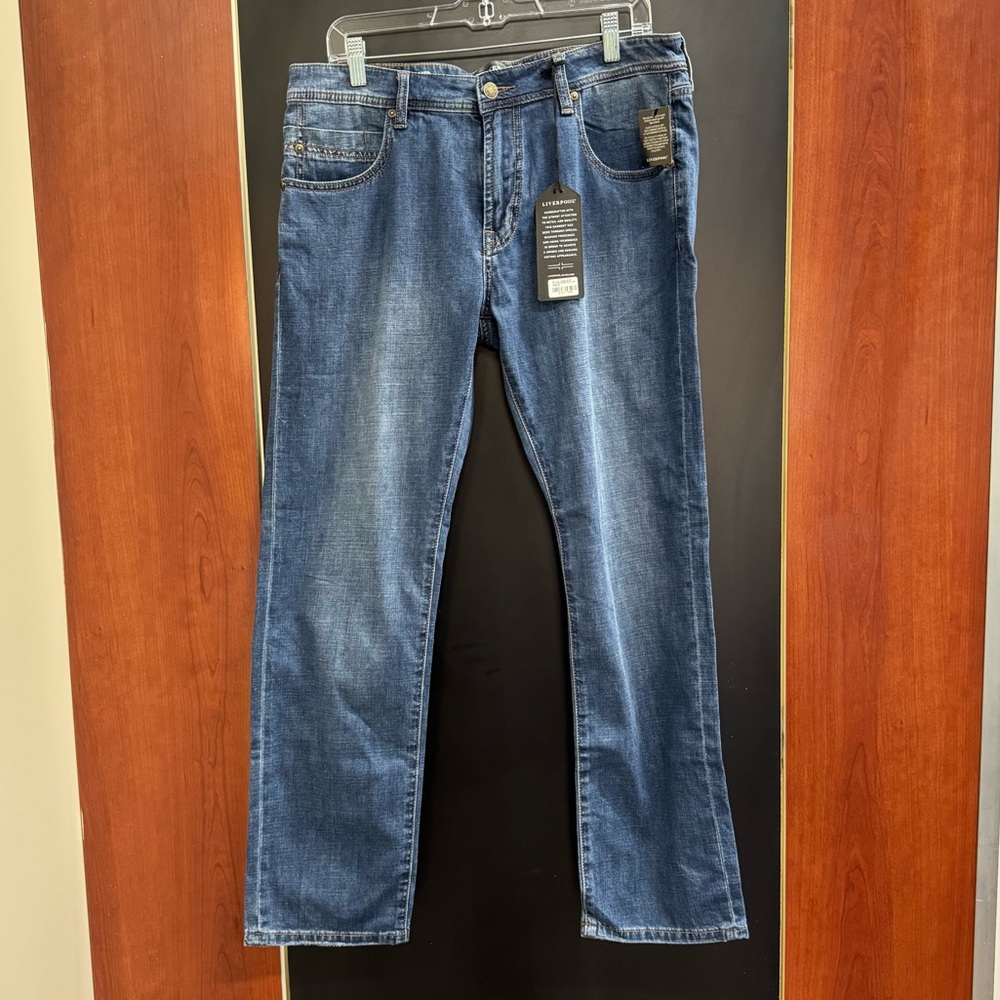 New Liverpool Relaxed Straight Men’s Jeans size 36/30 Anderson Medium Wash New